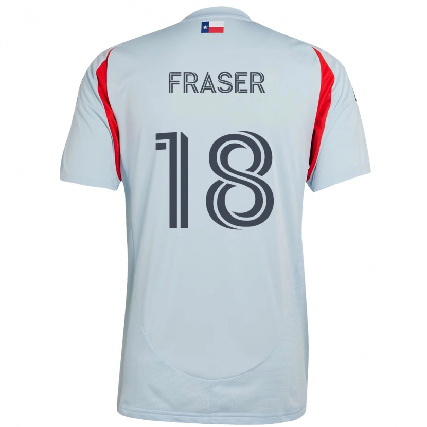 Danxen Hombre Camiseta Liam Fraser #18 Rojo Azul Marino 2ª Equipación 2025/26 La Camisa
