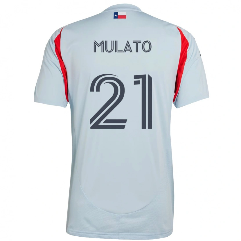 Danxen Hombre Camiseta José Mulato #21 Rojo Azul Marino 2ª Equipación 2025/26 La Camisa