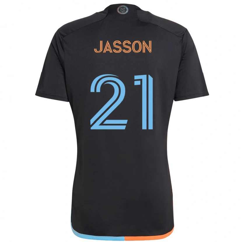 Danxen Hombre Camiseta Andres Jasson #21 Azul Claro 2ª Equipación 2025/26 La Camisa