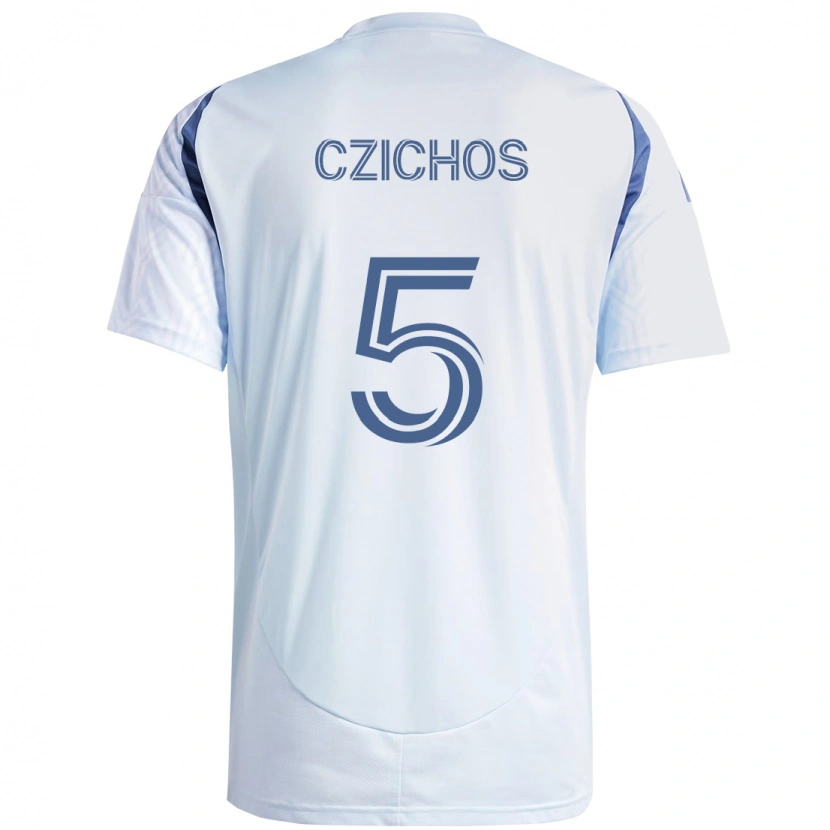 Danxen Hombre Camiseta Rafael Czichos #5 Azul Celeste Claro Azul 2ª Equipación 2025/26 La Camisa