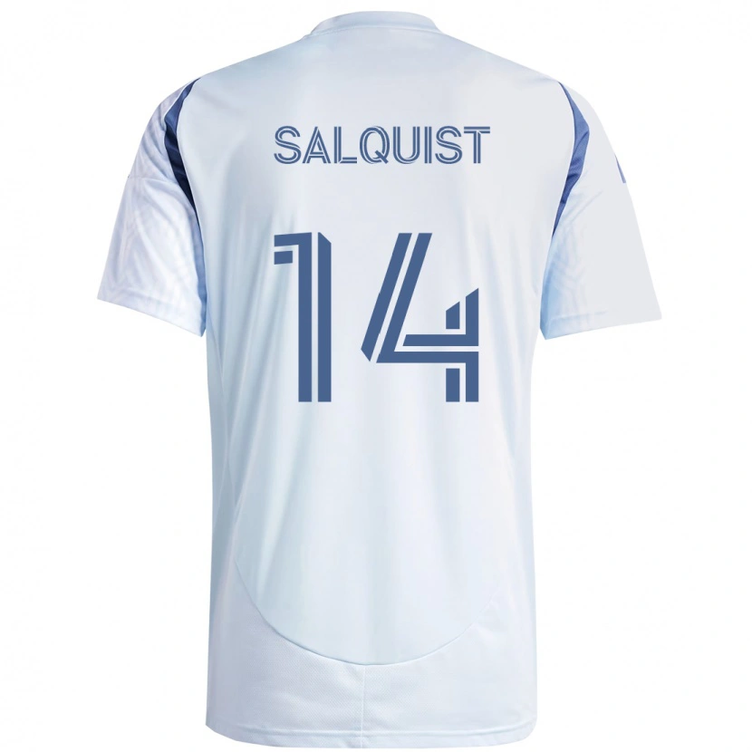Danxen Hombre Camiseta Tobias Salquist #14 Azul Celeste Claro Azul 2ª Equipación 2025/26 La Camisa