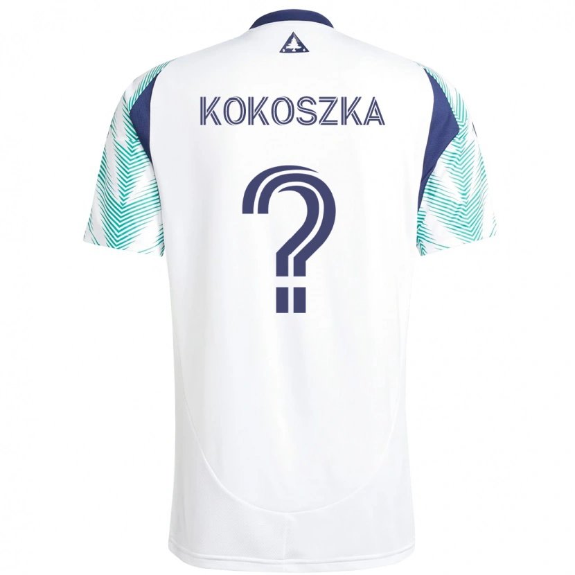 Danxen Hombre Camiseta Ayden Kokoszka #0 Azul Rojo 2ª Equipación 2025/26 La Camisa