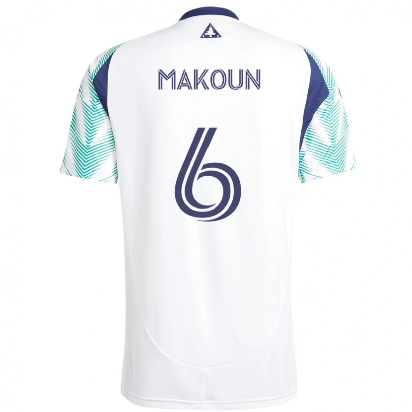 Danxen Hombre Camiseta Christian Makoun #6 Azul Rojo 2ª Equipación 2025/26 La Camisa
