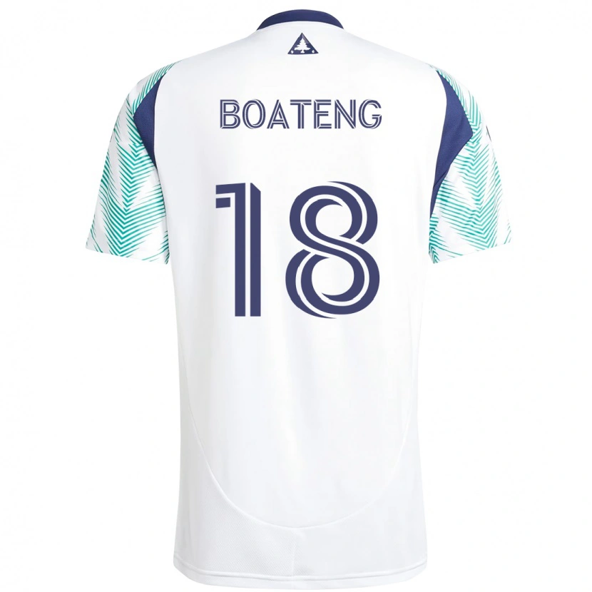 Danxen Hombre Camiseta Emmanuel Boateng #18 Azul Rojo 2ª Equipación 2025/26 La Camisa