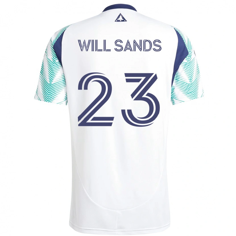 Danxen Hombre Camiseta Will Sands #23 Azul Rojo 2ª Equipación 2025/26 La Camisa
