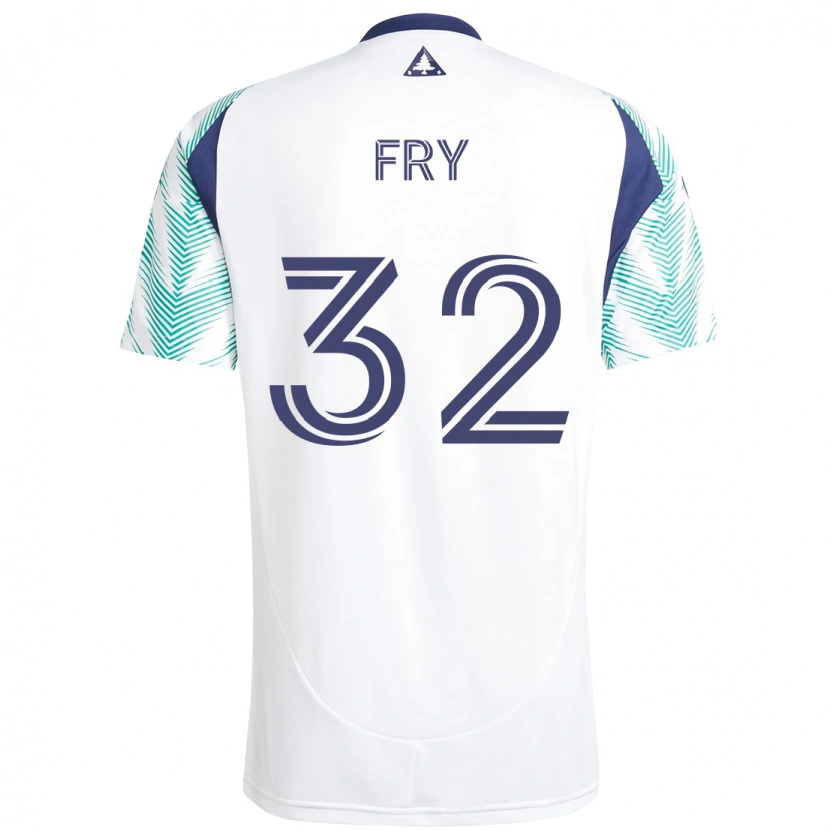 Danxen Hombre Camiseta Malcolm Fry #32 Azul Rojo 2ª Equipación 2025/26 La Camisa