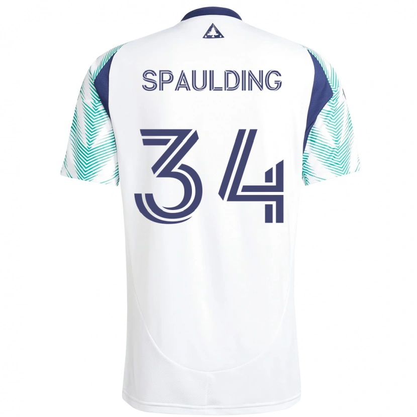 Danxen Hombre Camiseta Ryan Spaulding #34 Azul Rojo 2ª Equipación 2025/26 La Camisa