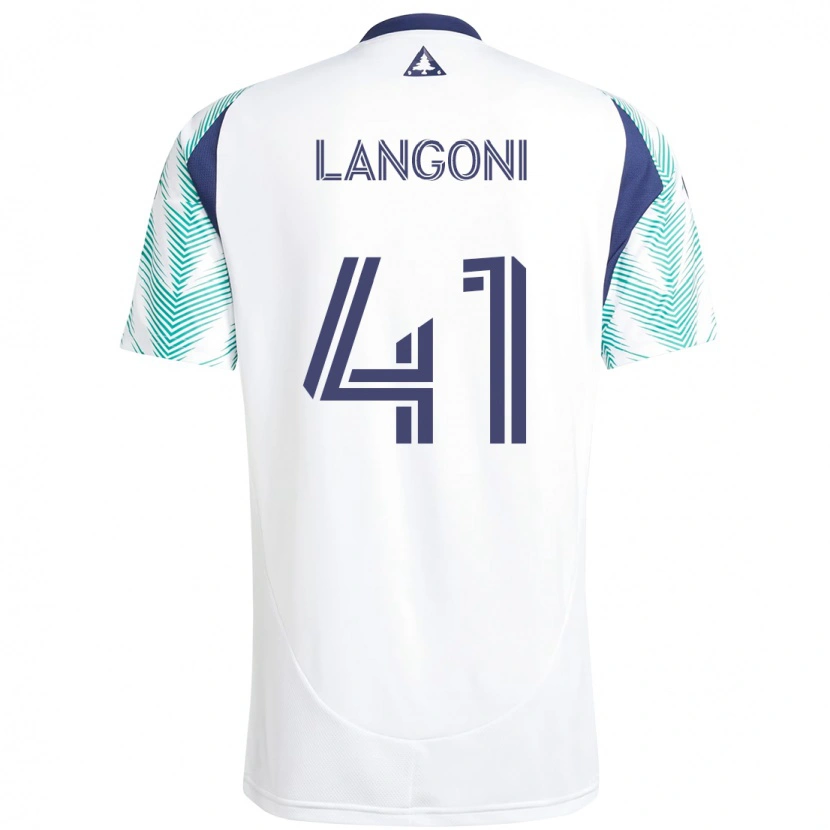Danxen Hombre Camiseta Luca Langoni #41 Azul Rojo 2ª Equipación 2025/26 La Camisa