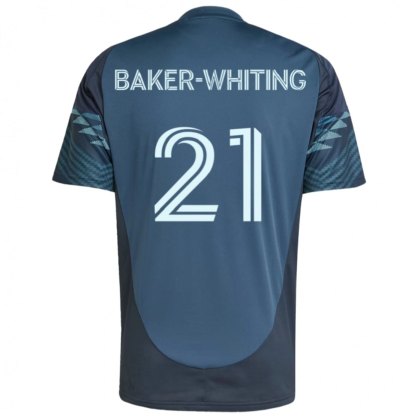 Danxen Hombre Camiseta Reed Baker-Whiting #21 Verde Blanco 2ª Equipación 2025/26 La Camisa