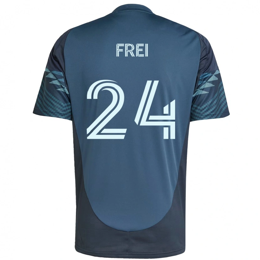 Danxen Hombre Camiseta Stefan Frei #24 Azul Claro 2ª Equipación 2025/26 La Camisa