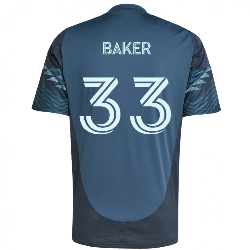 Danxen Hombre Camiseta Cody Baker #33 Azul Claro 2ª Equipación 2025/26 La Camisa