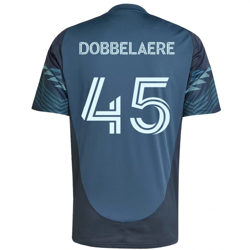 Danxen Hombre Camiseta Ethan Dobbelaere #45 Azul Claro 2ª Equipación 2025/26 La Camisa