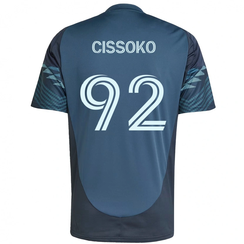 Danxen Hombre Camiseta Abdoulaye Cissoko #92 Verde Blanco 2ª Equipación 2025/26 La Camisa