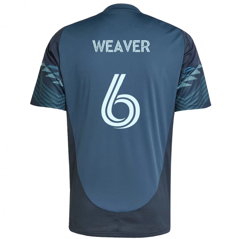 Danxen Hombre Camiseta Morgan Weaver #6 Verde Blanco 2ª Equipación 2025/26 La Camisa