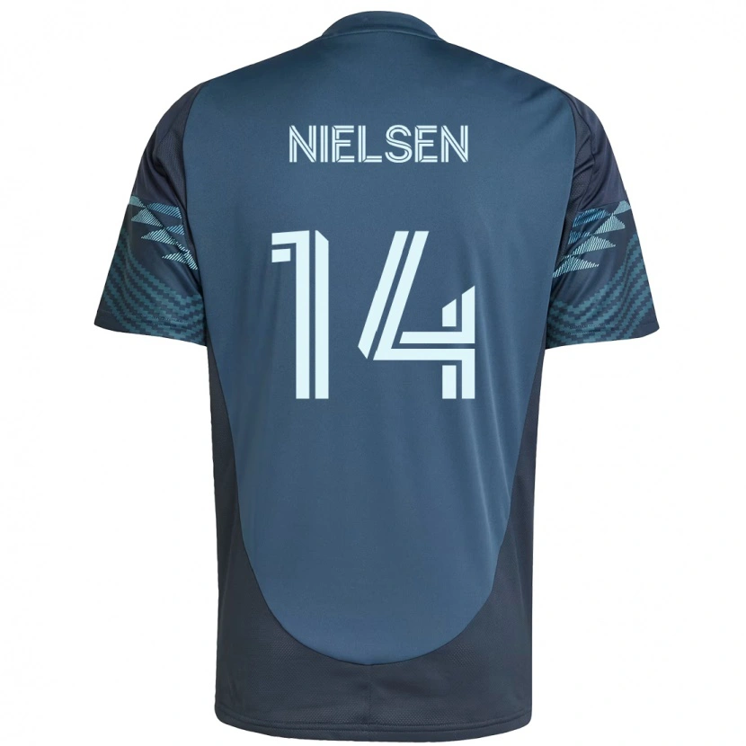 Danxen Hombre Camiseta Taylor Nielsen #14 Verde Blanco 2ª Equipación 2025/26 La Camisa