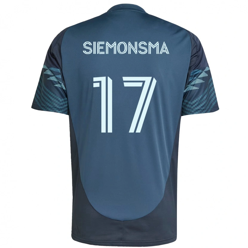 Danxen Hombre Camiseta Sianna Siemonsma #17 Azul Claro 2ª Equipación 2025/26 La Camisa