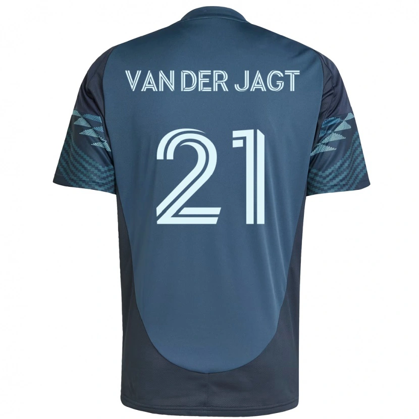 Danxen Hombre Camiseta Olivia Van Der Jagt #21 Azul Claro 2ª Equipación 2025/26 La Camisa