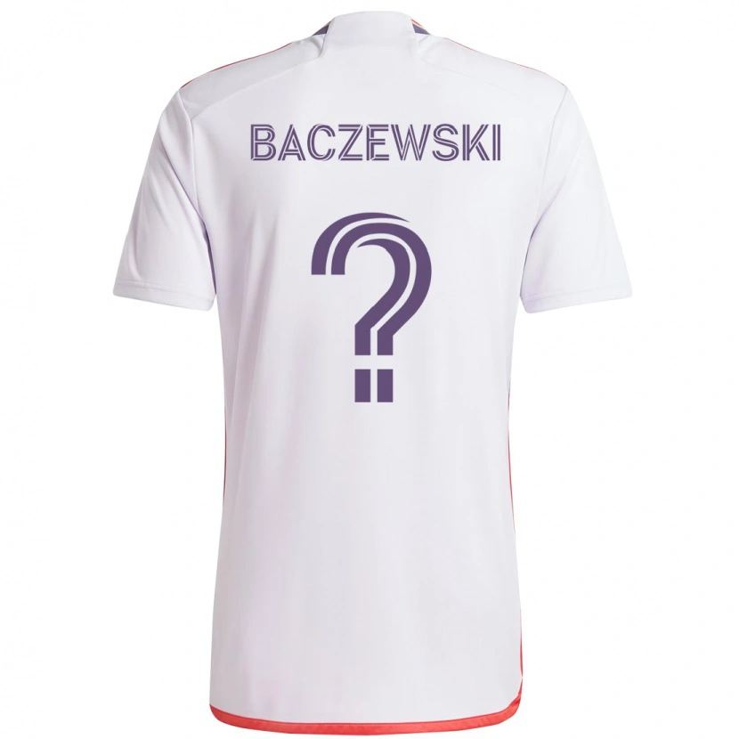 Danxen Hombre Camiseta Dominik Baczewski #0 Morado Blanco 2ª Equipación 2025/26 La Camisa