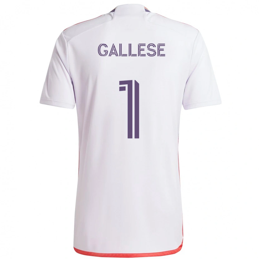 Danxen Hombre Camiseta Pedro Gallese #1 Morado Blanco 2ª Equipación 2025/26 La Camisa