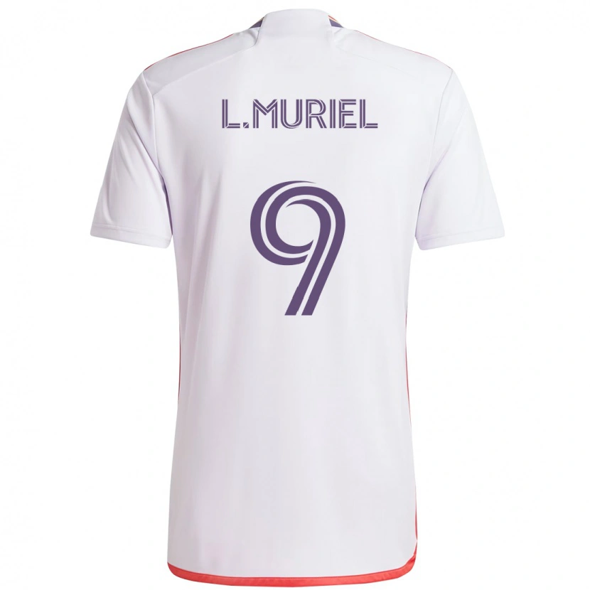 Danxen Hombre Camiseta Luis Muriel #9 Morado Blanco 2ª Equipación 2025/26 La Camisa