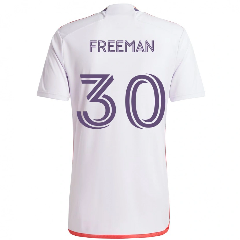 Danxen Hombre Camiseta Alex Freeman #30 Morado Blanco 2ª Equipación 2025/26 La Camisa