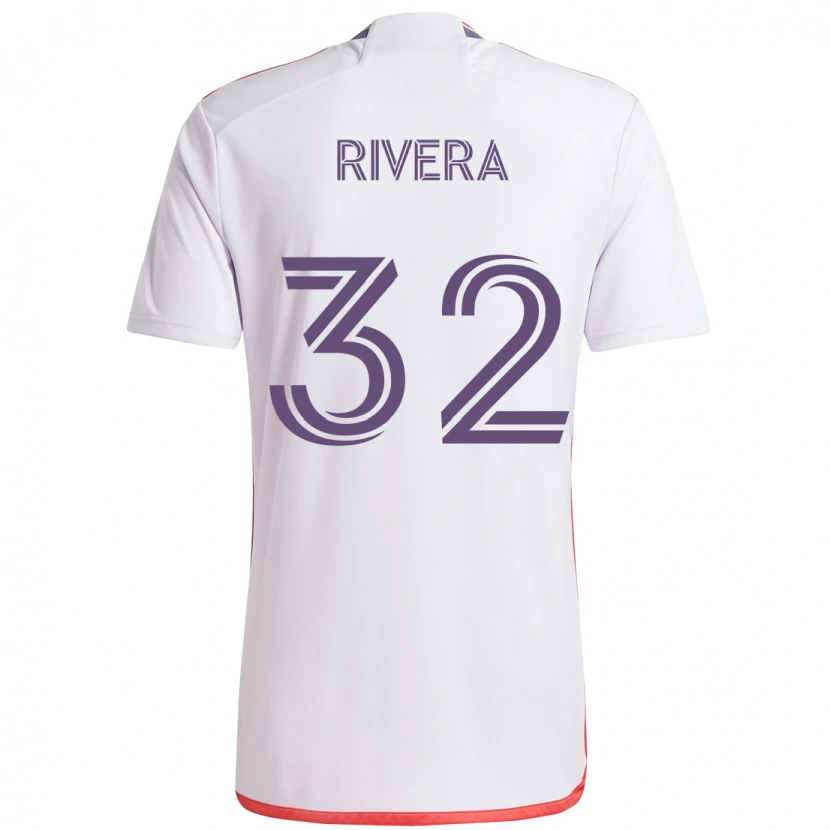 Danxen Hombre Camiseta Wilfredo Rivera #32 Morado Blanco 2ª Equipación 2025/26 La Camisa
