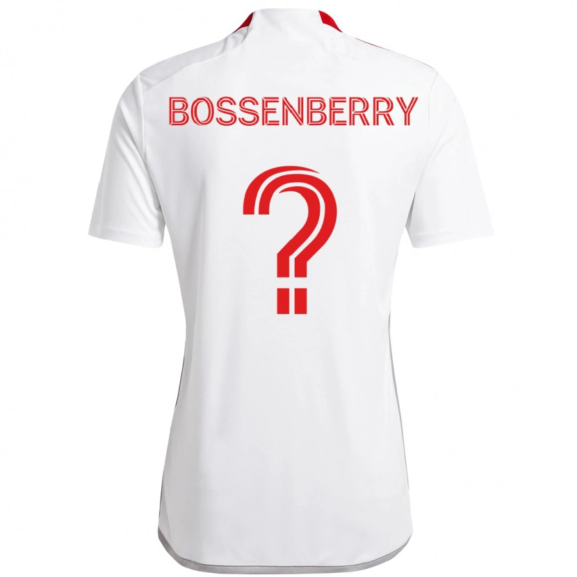 Danxen Hombre Camiseta Antone Bossenberry #0 Rojo Blanco 2ª Equipación 2025/26 La Camisa