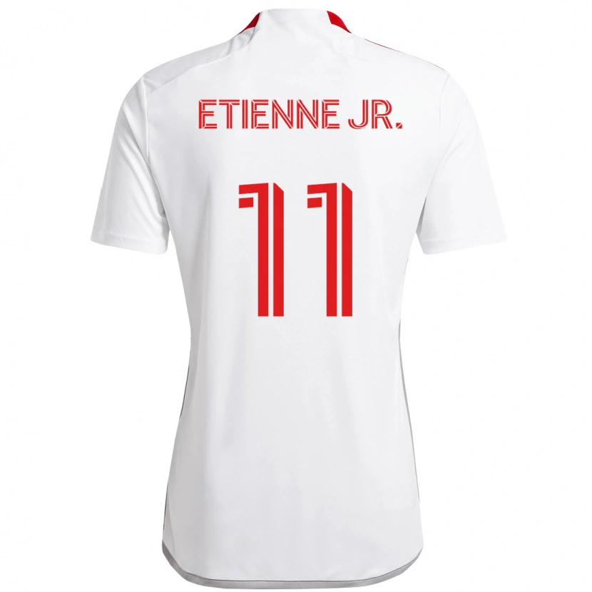 Danxen Hombre Camiseta Derrick Etienne Jr. #11 Rojo Blanco 2ª Equipación 2025/26 La Camisa