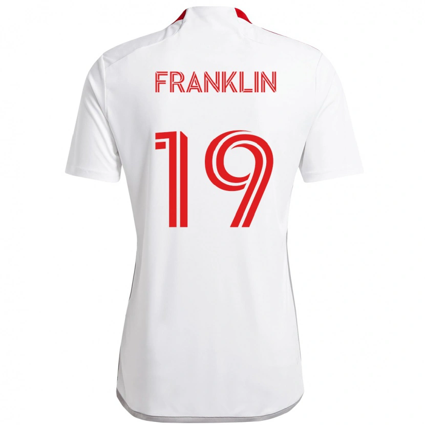 Danxen Hombre Camiseta Kobe Franklin #19 Rojo Blanco 2ª Equipación 2025/26 La Camisa