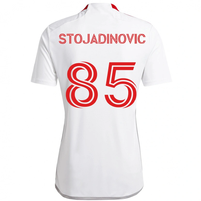 Danxen Hombre Camiseta Marko Stojadinovic #85 Rojo Blanco 2ª Equipación 2025/26 La Camisa