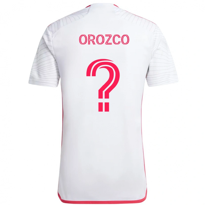 Danxen Hombre Camiseta Jaziel Orozco #0 Magenta Blanco 2ª Equipación 2025/26 La Camisa