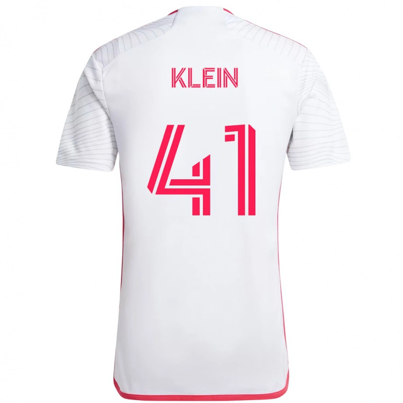 Danxen Hombre Camiseta Johnny Klein #41 Magenta Blanco 2ª Equipación 2025/26 La Camisa