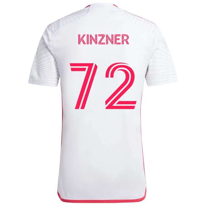 Danxen Hombre Camiseta Eric Kinzner #72 Magenta Blanco 2ª Equipación 2025/26 La Camisa
