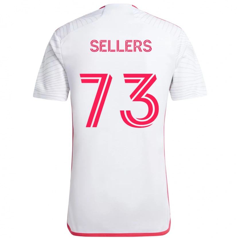 Danxen Hombre Camiseta Braydon Sellers #73 Magenta Blanco 2ª Equipación 2025/26 La Camisa