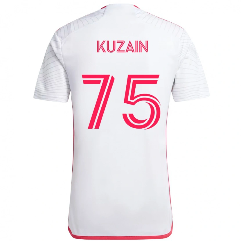 Danxen Hombre Camiseta Wan Kuzain #75 Magenta Blanco 2ª Equipación 2025/26 La Camisa