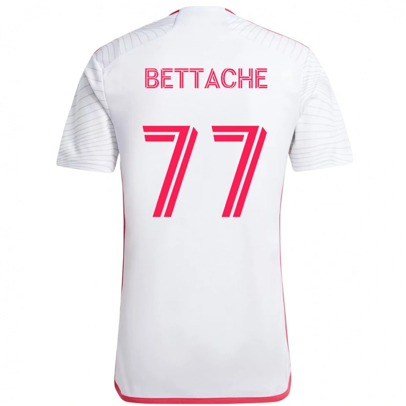Danxen Hombre Camiseta Faysal Bettache #77 Magenta Blanco 2ª Equipación 2025/26 La Camisa