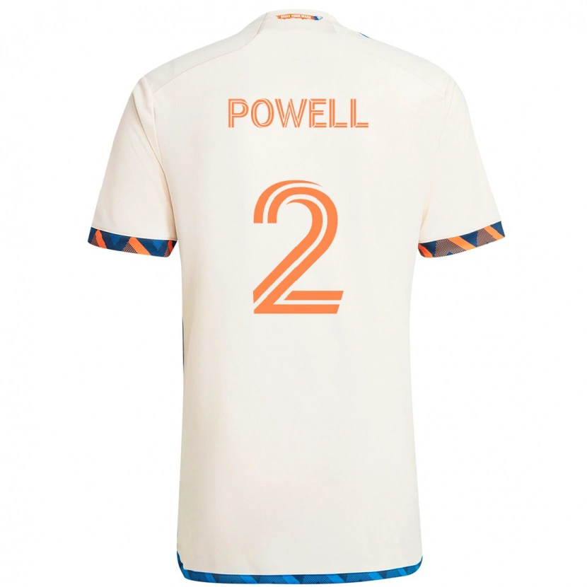Danxen Hombre Camiseta Alvas Powell #2 Azul Oscuro Naranja 2ª Equipación 2025/26 La Camisa
