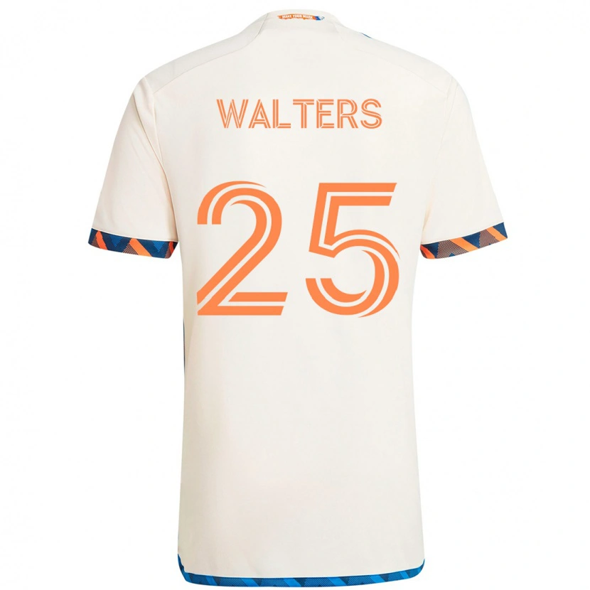 Danxen Hombre Camiseta Paul Walters #25 Azul Oscuro Naranja 2ª Equipación 2025/26 La Camisa