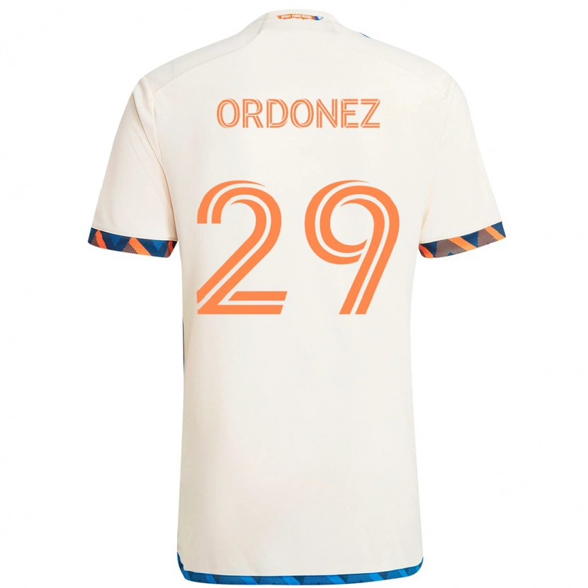 Danxen Hombre Camiseta Arquímides Ordóñez #29 Azul Oscuro Naranja 2ª Equipación 2025/26 La Camisa