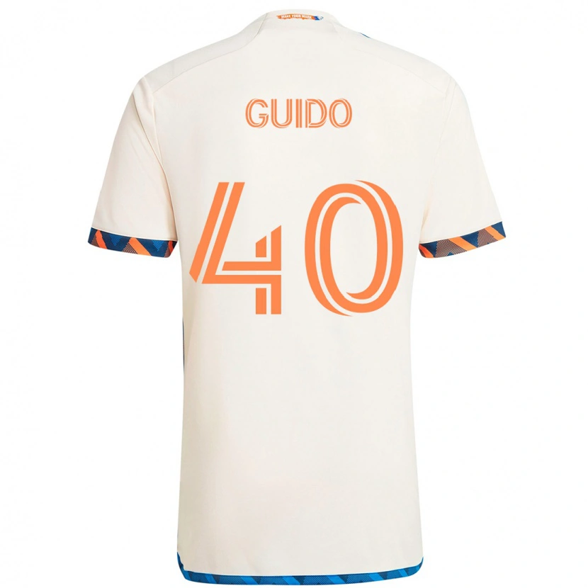 Danxen Hombre Camiseta Alejandro Guido #40 Azul Oscuro Naranja 2ª Equipación 2025/26 La Camisa