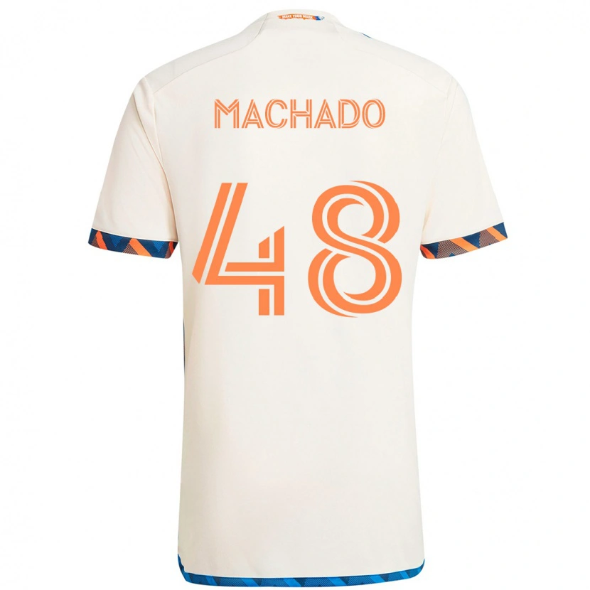 Danxen Hombre Camiseta Juan Machado #48 Azul Oscuro Naranja 2ª Equipación 2025/26 La Camisa