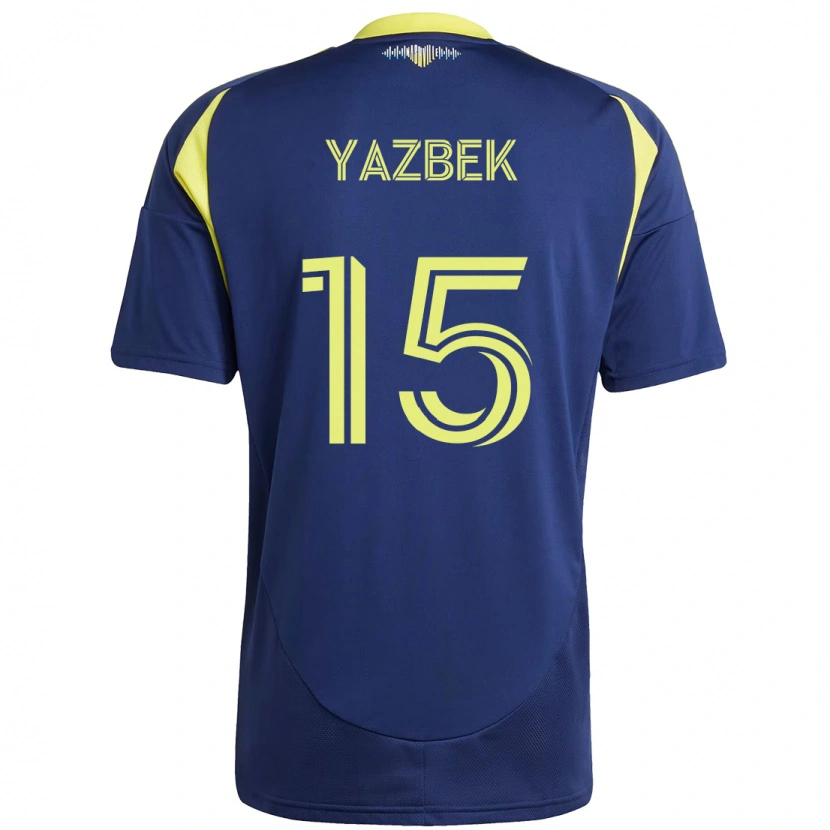 Danxen Hombre Camiseta Patrick Yazbek #15 Amarillo Azul Marino 2ª Equipación 2025/26 La Camisa