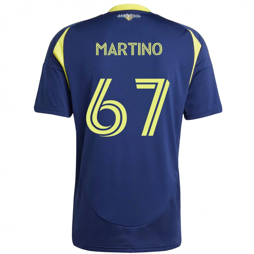 Danxen Hombre Camiseta Ben Martino #67 Amarillo Azul Marino 2ª Equipación 2025/26 La Camisa