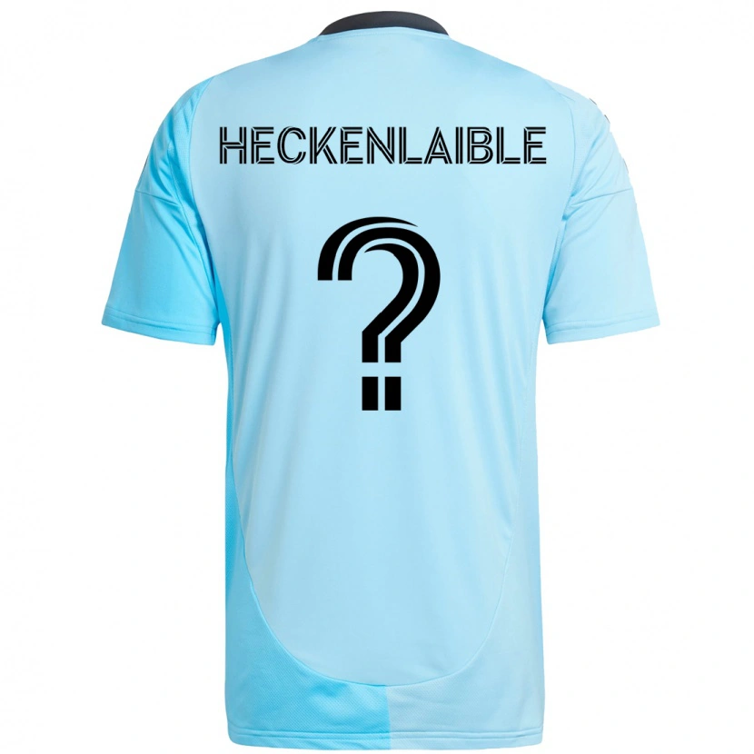 Danxen Hombre Camiseta Andrew Heckenlaible #0 Negro Azul 2ª Equipación 2025/26 La Camisa