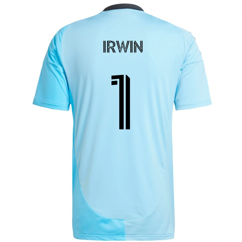 Danxen Hombre Camiseta Clint Irwin #1 Negro Azul 2ª Equipación 2025/26 La Camisa