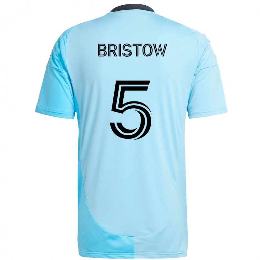 Danxen Hombre Camiseta Ethan Bristow #5 Negro Azul 2ª Equipación 2025/26 La Camisa