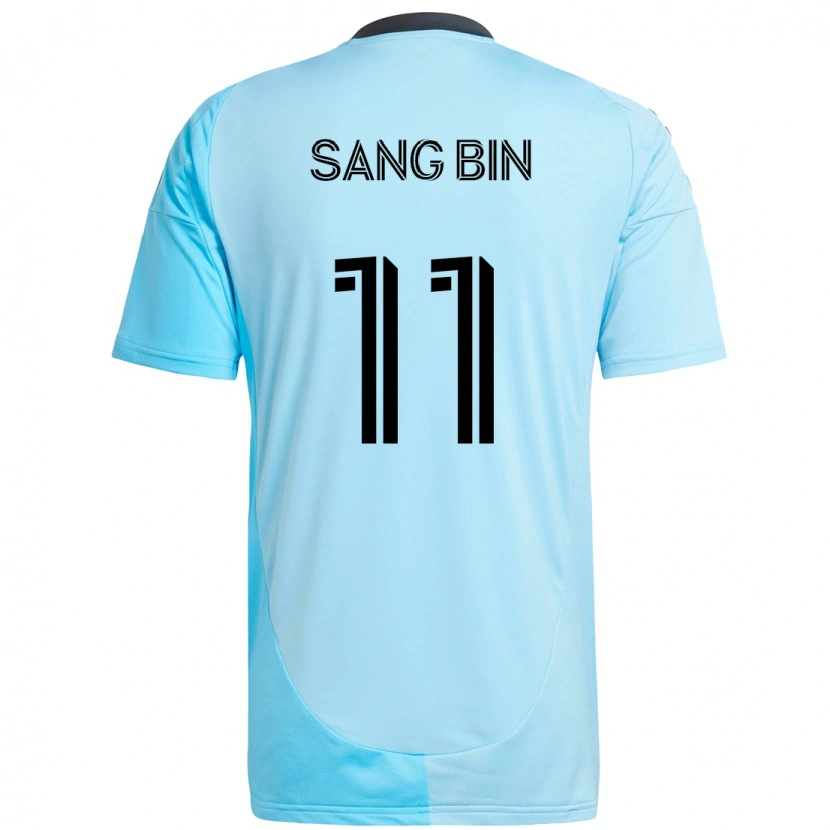 Danxen Hombre Camiseta Sang-Bin Jeong #11 Negro Azul 2ª Equipación 2025/26 La Camisa