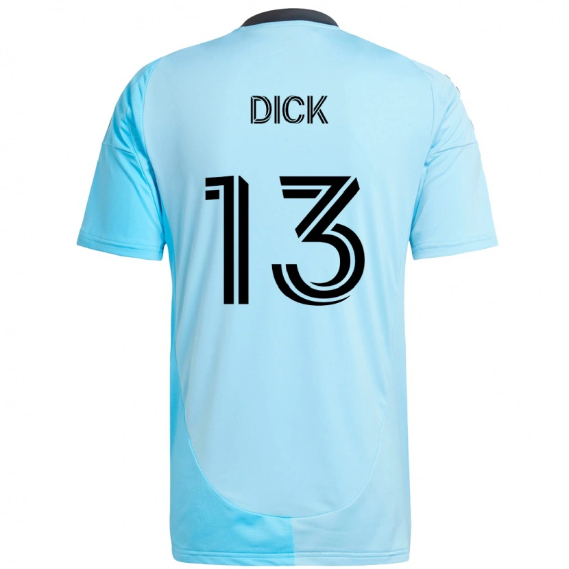 Danxen Hombre Camiseta Eric Dick #13 Negro Azul 2ª Equipación 2025/26 La Camisa