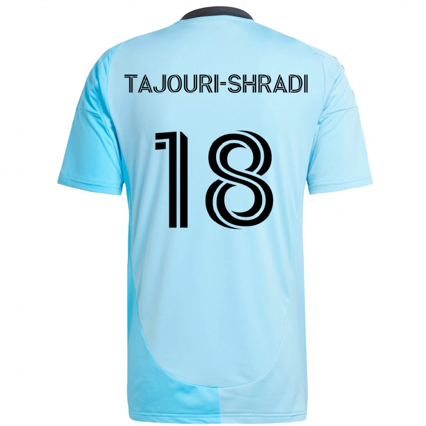 Danxen Hombre Camiseta Ismael Tajouri-Shradi #18 Negro Azul 2ª Equipación 2025/26 La Camisa