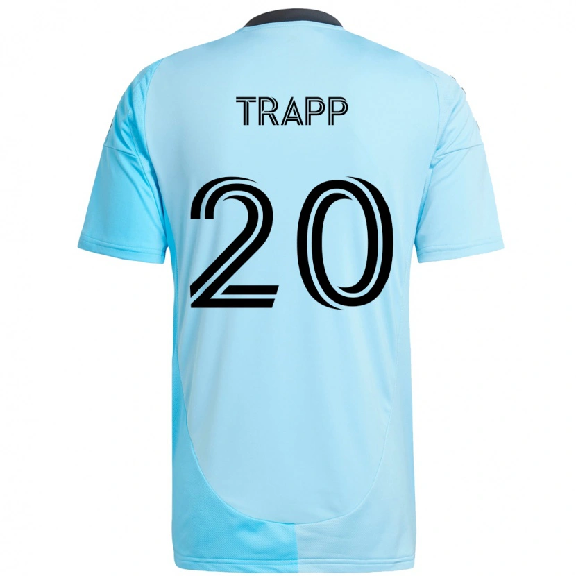 Danxen Hombre Camiseta Wil Trapp #20 Negro Azul 2ª Equipación 2025/26 La Camisa